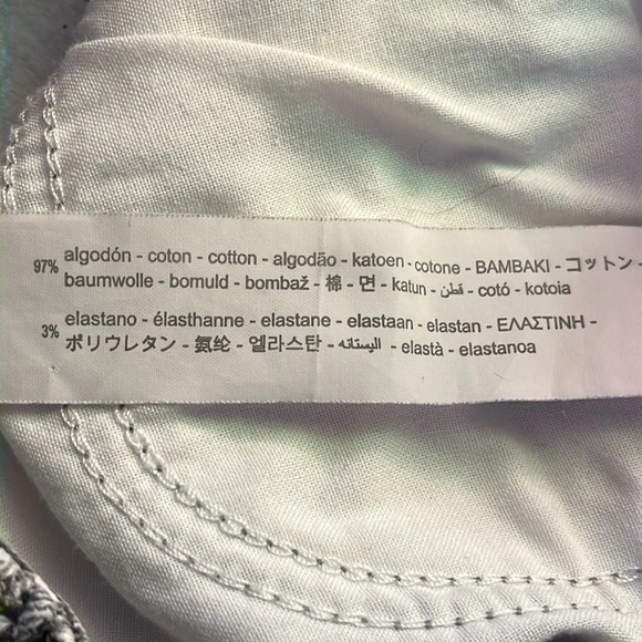 Zara 1975 Denim Snake Print Mini Skirt in Black & White - Size Small - Picture 7 of 8